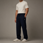 Signature Straight Sweatpants in Navy Blue