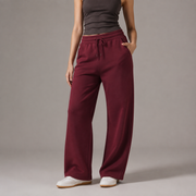 Still Straight Sweatpants in Wine Red