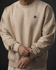 Signature Crewneck Sweatshirt in Camel