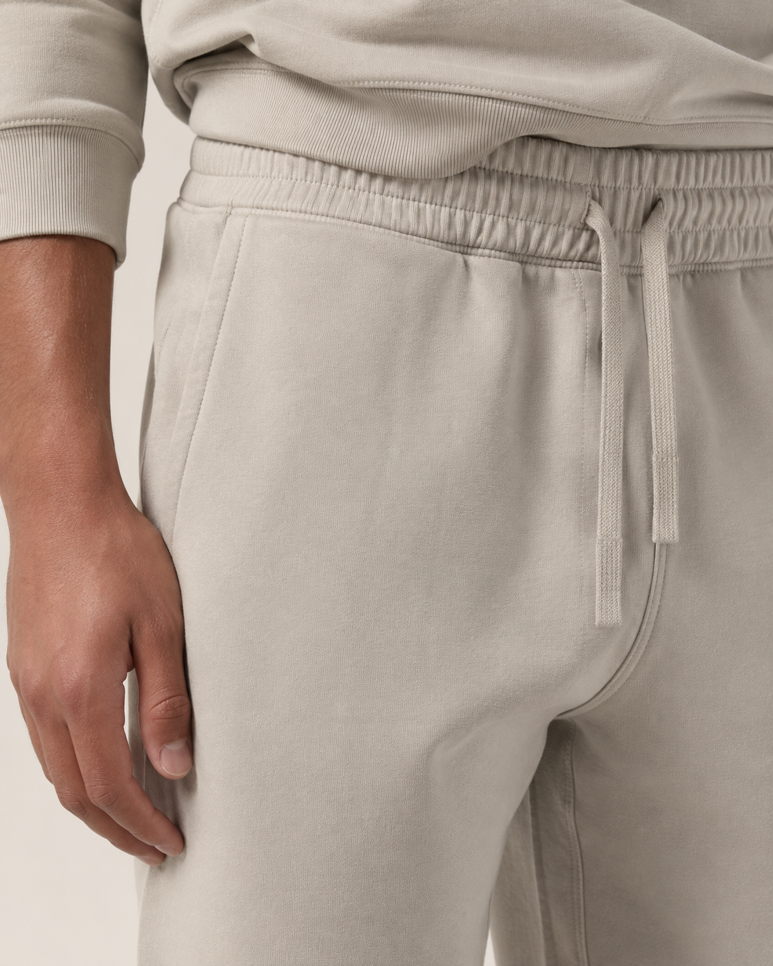 Still Straight Sweatpants in Oat Gray