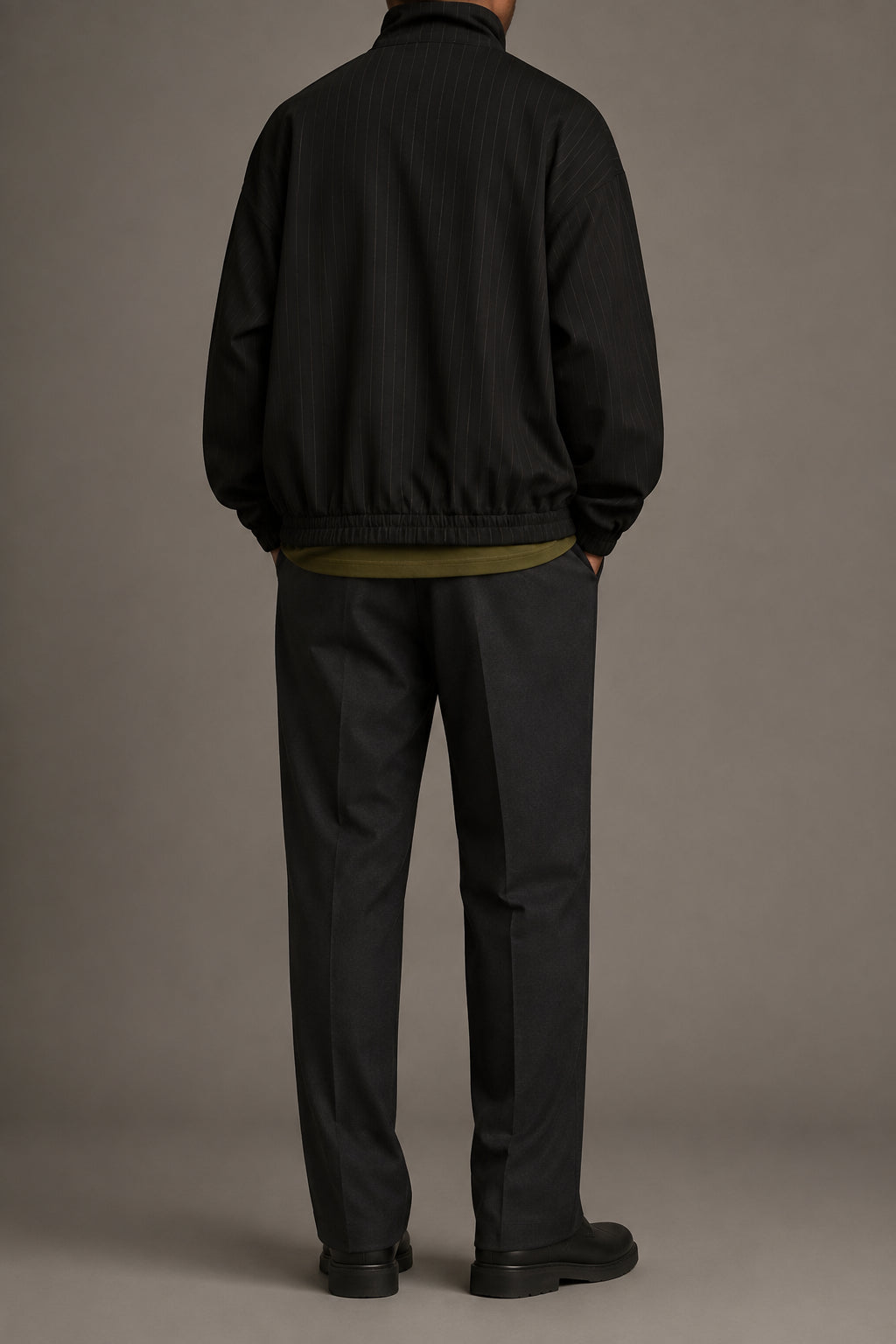 Transit Track Jacket in Black