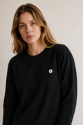 Women’s TELLS Logo Black Long-Sleeve Tee