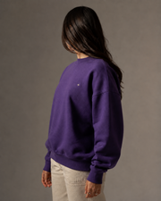 Signature Crewneck Sweatshirt in Purple