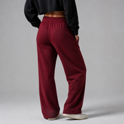 Still Straight Sweatpants in Wine Red