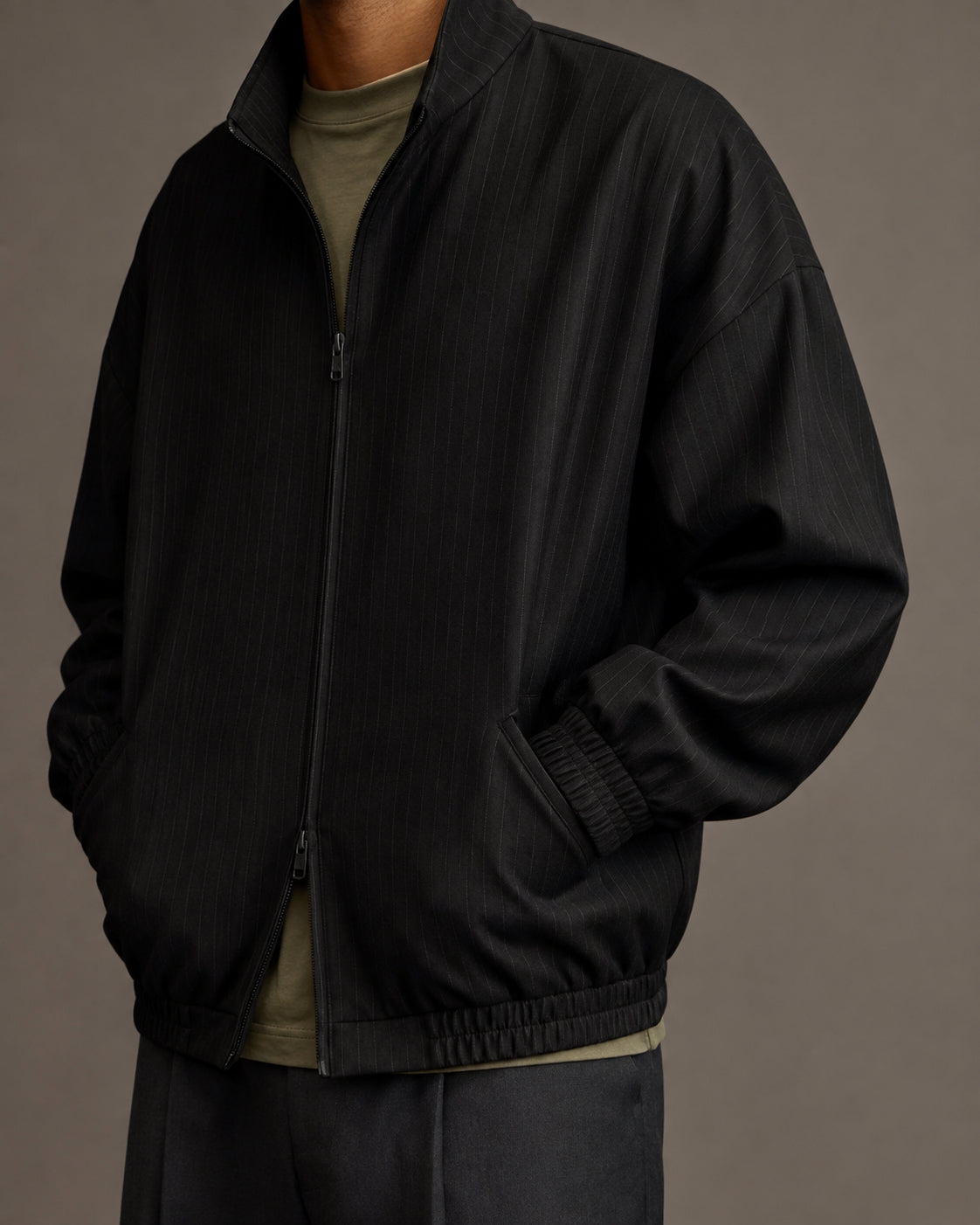 Transit Track Jacket in Black