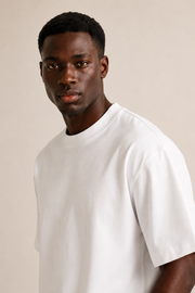 Men’s TELLS Heavyweight White Oversized T-Shirt