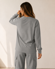 Women’s TELLS Gray Long-Sleeve Tee