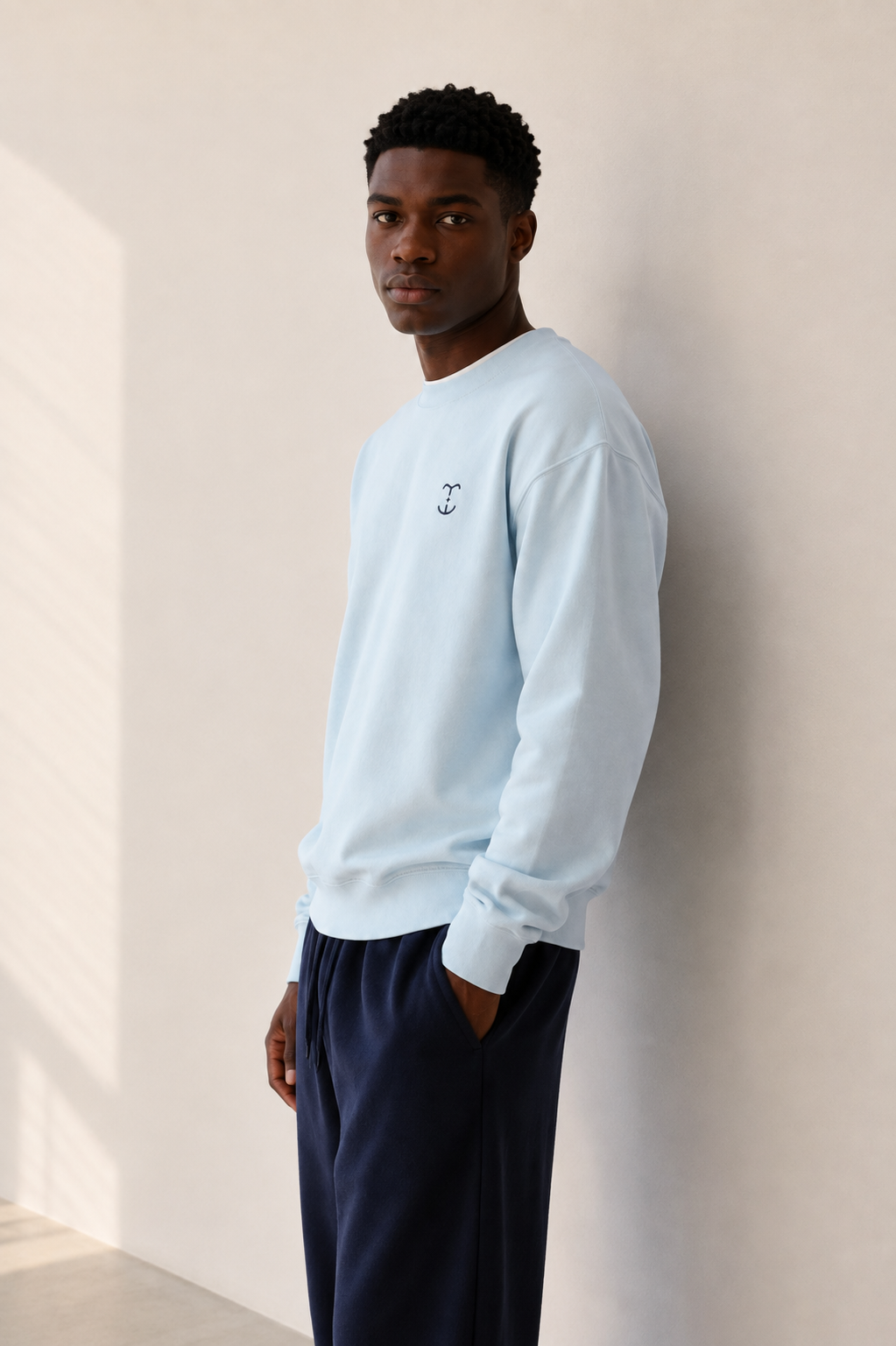 TELLS Signature Mark Baby Blue Sweatshirt