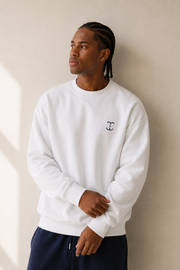 TELLS Signature Mark White Sweatshirt
