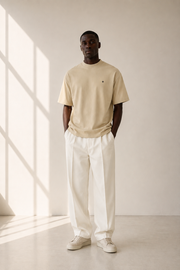 TELLS Signature Oversized Beige T-Shirt