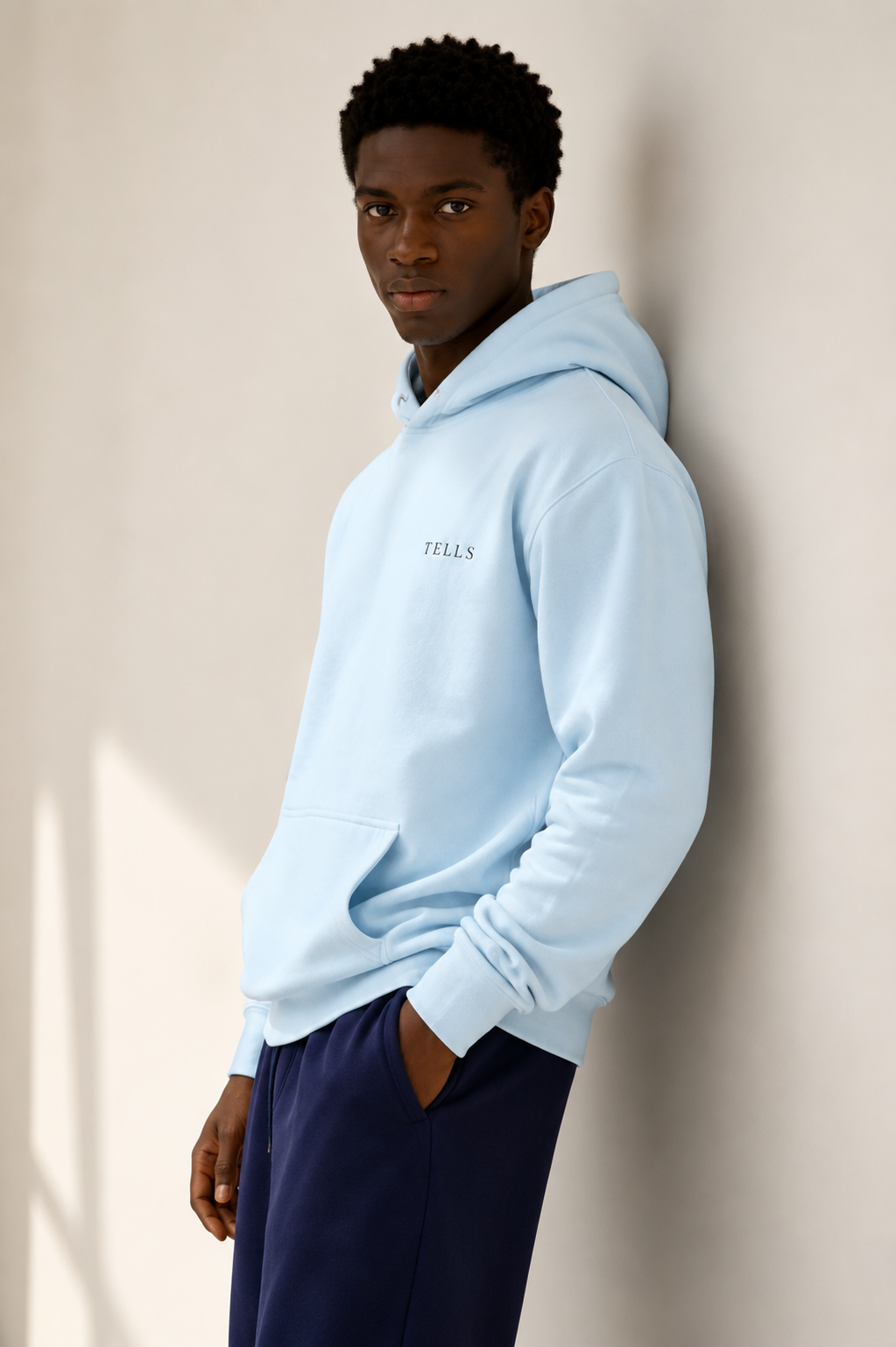 TELLS Premium Pullover Baby Blue Hoodie
