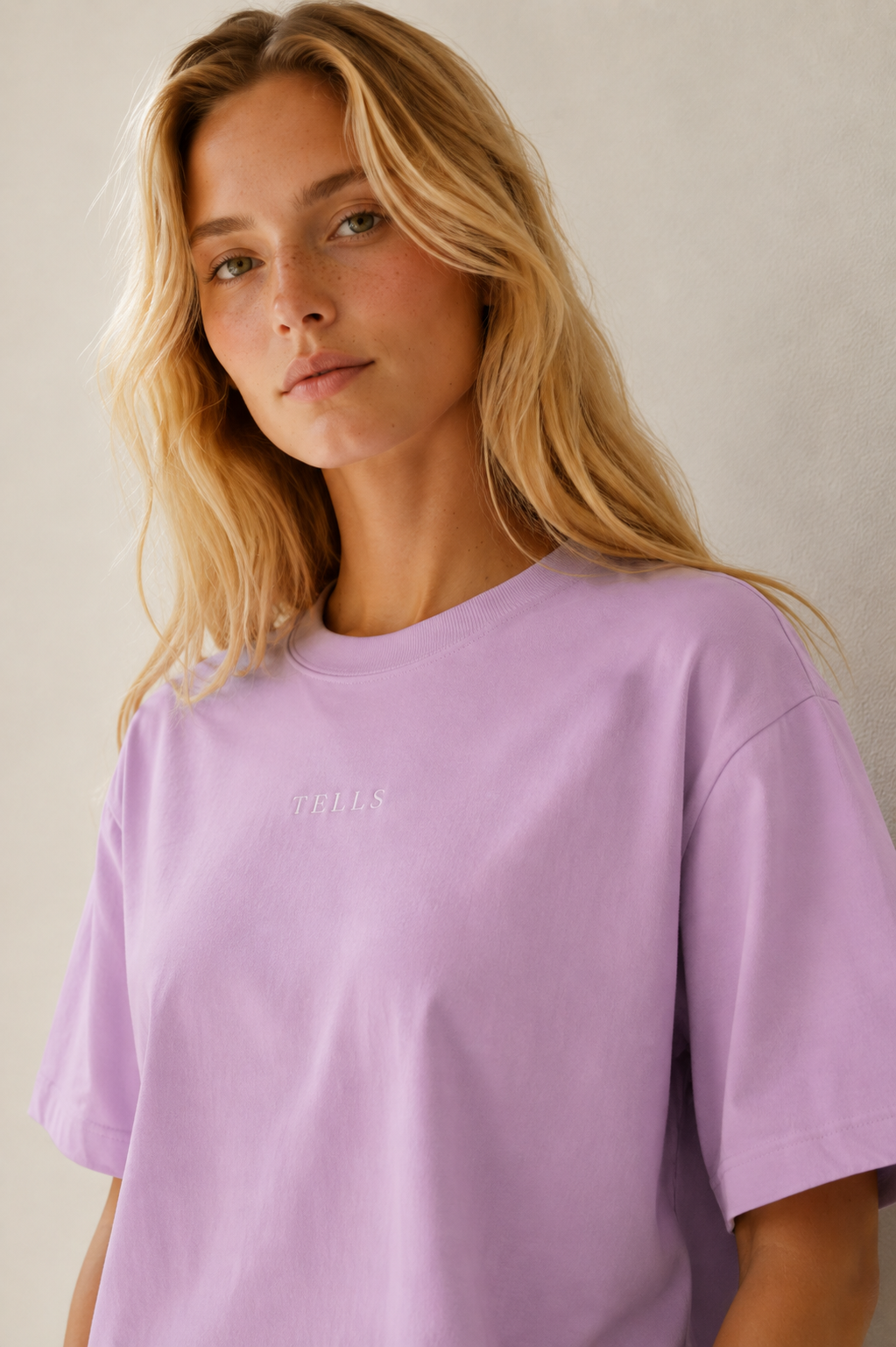 Women’s TELLS Signature Pink Boxy Tee