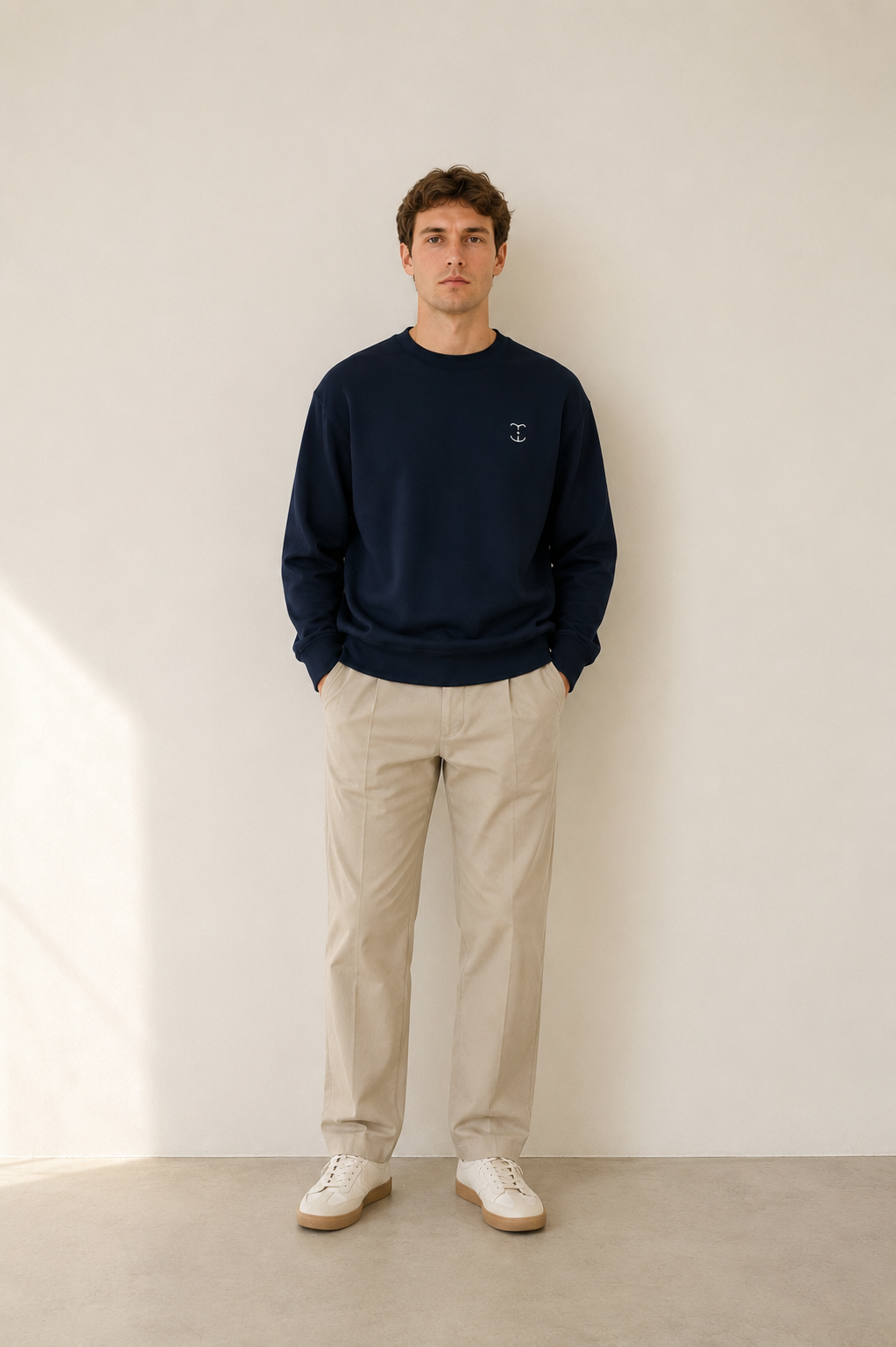 TELLS Signature Mark Navy Sweatshirt