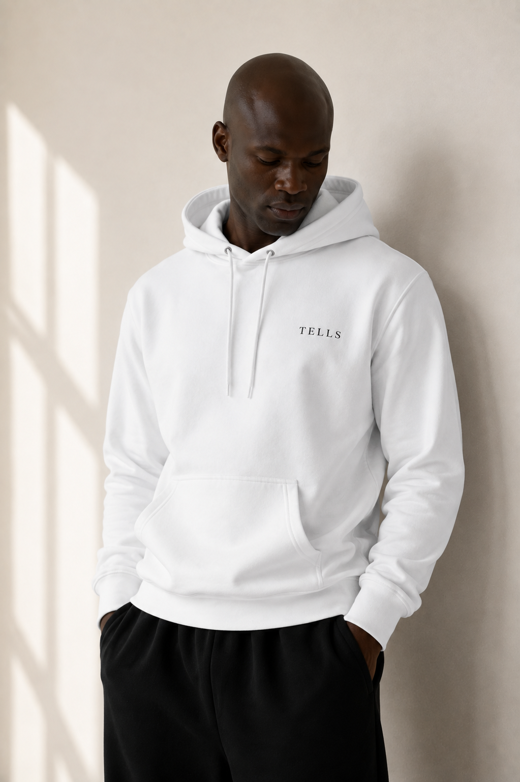 TELLS Premium Pullover White Hoodie
