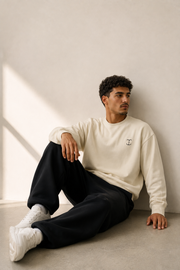 TELLS Signature Mark Beige Sweatshirt