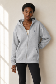 Women’s TELLS Signature Gray Zip Hoodie