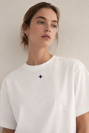 Women’s Signature Star White Boxy Tee