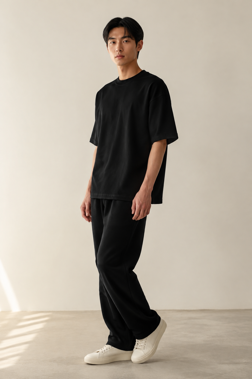 Men’s TELLS Heavyweight Black Oversized T-Shirt