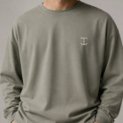 Dune Long Sleeve T-Shirt in Gray Green