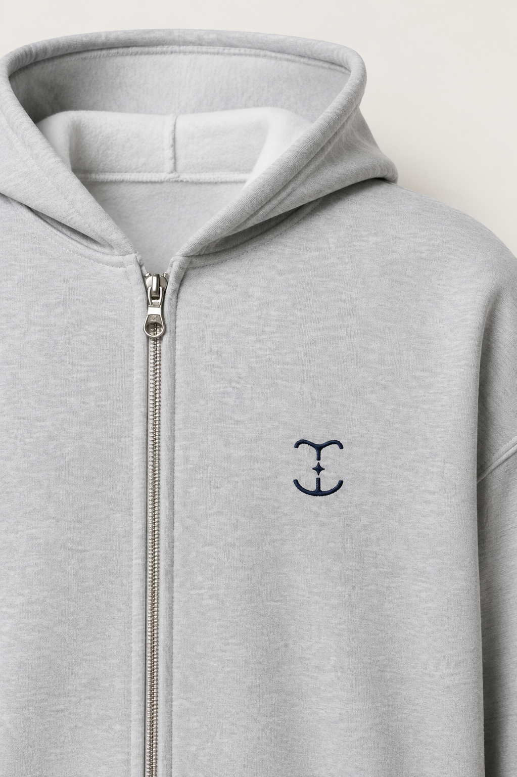Women’s TELLS Signature Gray Zip Hoodie