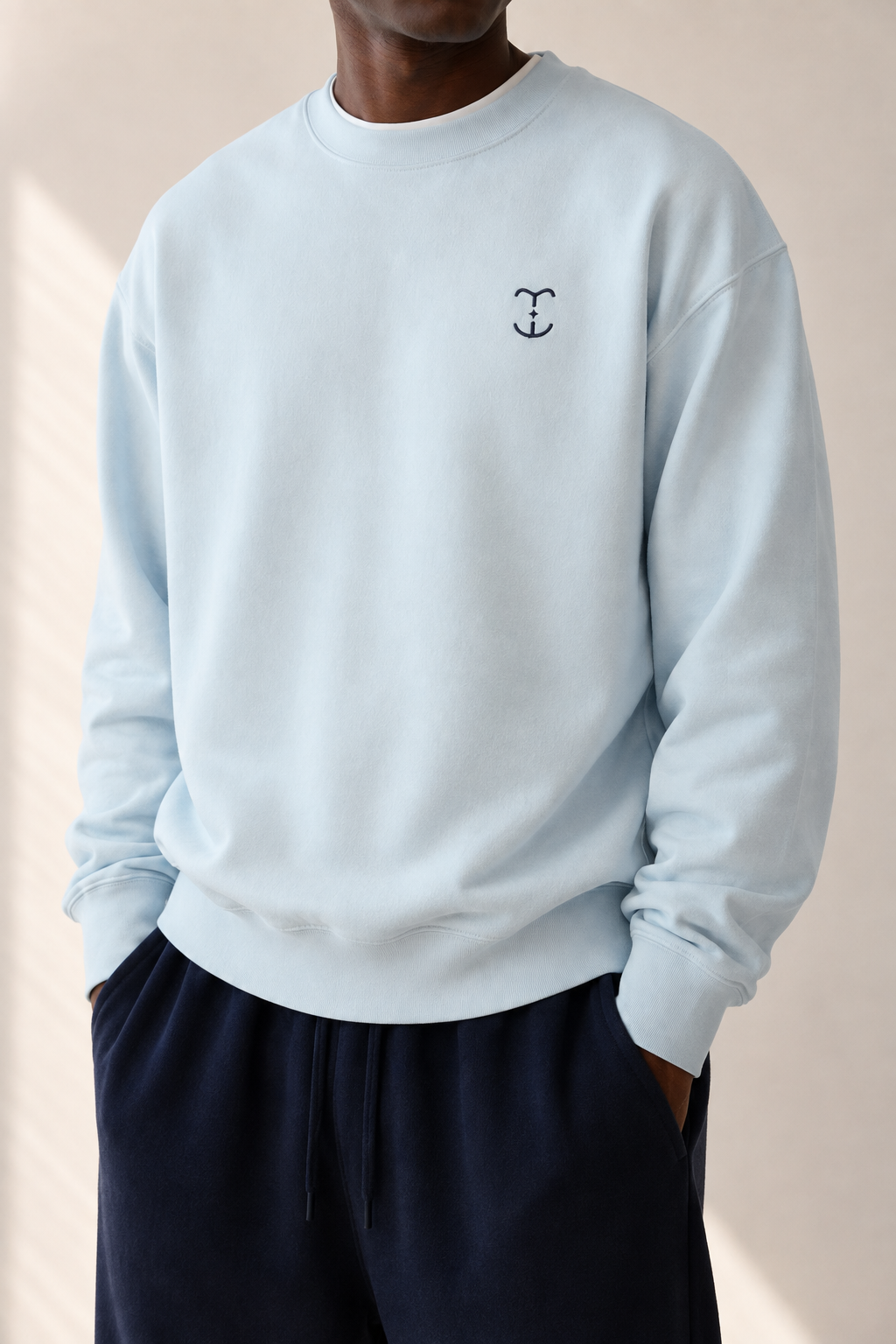 TELLS Signature Mark Baby Blue Sweatshirt