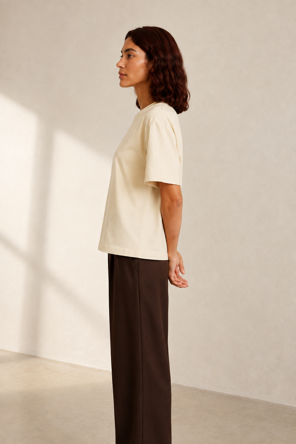 Women’s TELLS Classic Apricot Boxy Tee