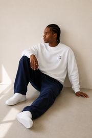 TELLS Signature Mark White Sweatshirt