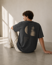 TELLS Faded Oversized Black T-Shirt