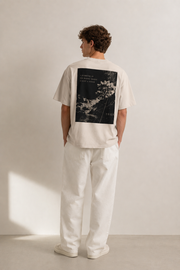 TELLS Faded Oversized Bone T-Shirt