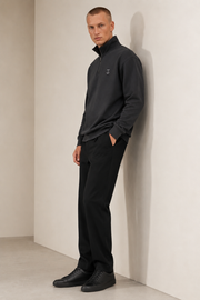 Men's Signature Quarter-Zip Dark Gray Sweatshirt