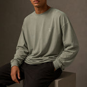 Dune Long Sleeve T-Shirt in Gray Green