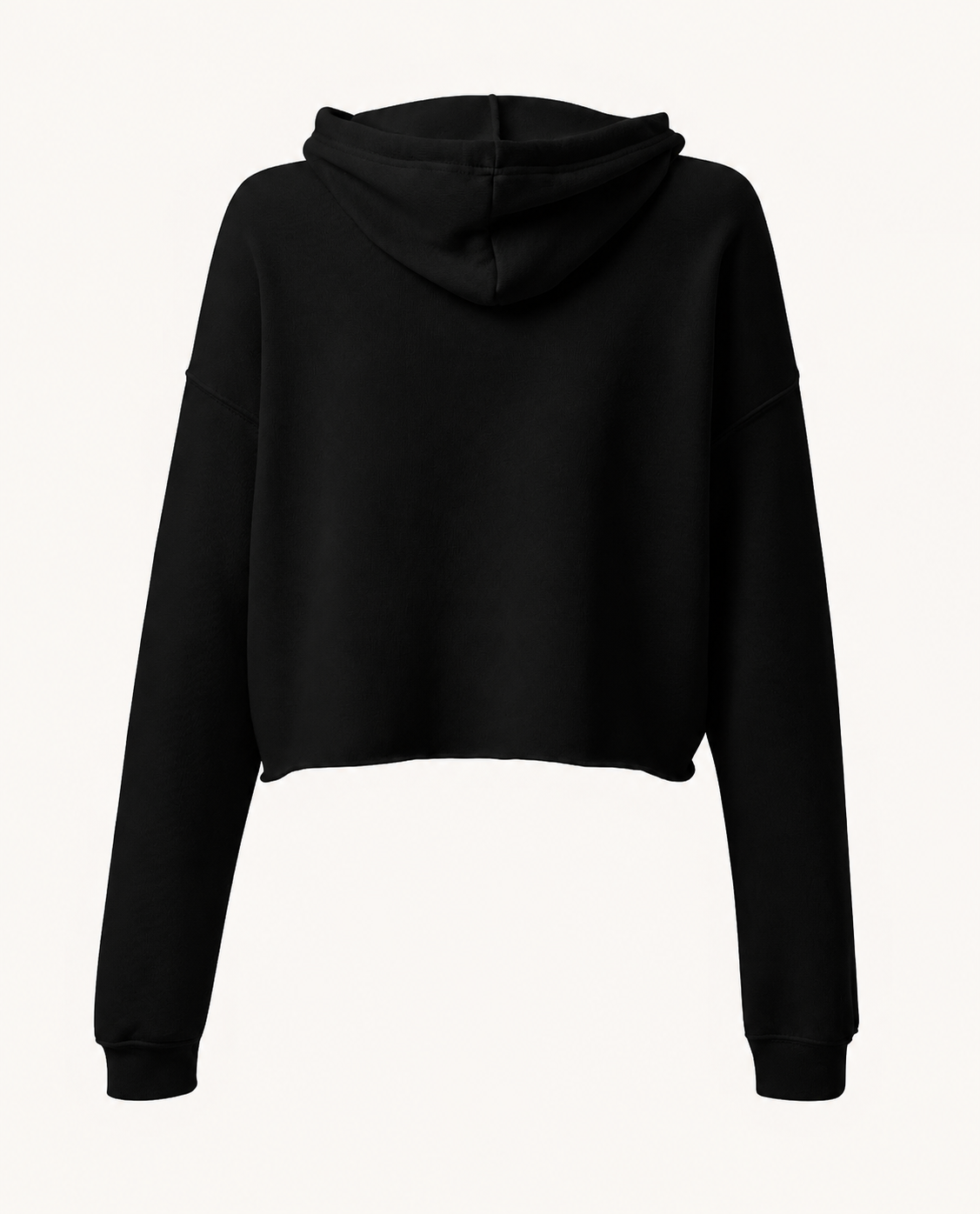 Women’s TELLS Signature Cropped Black Hoodie