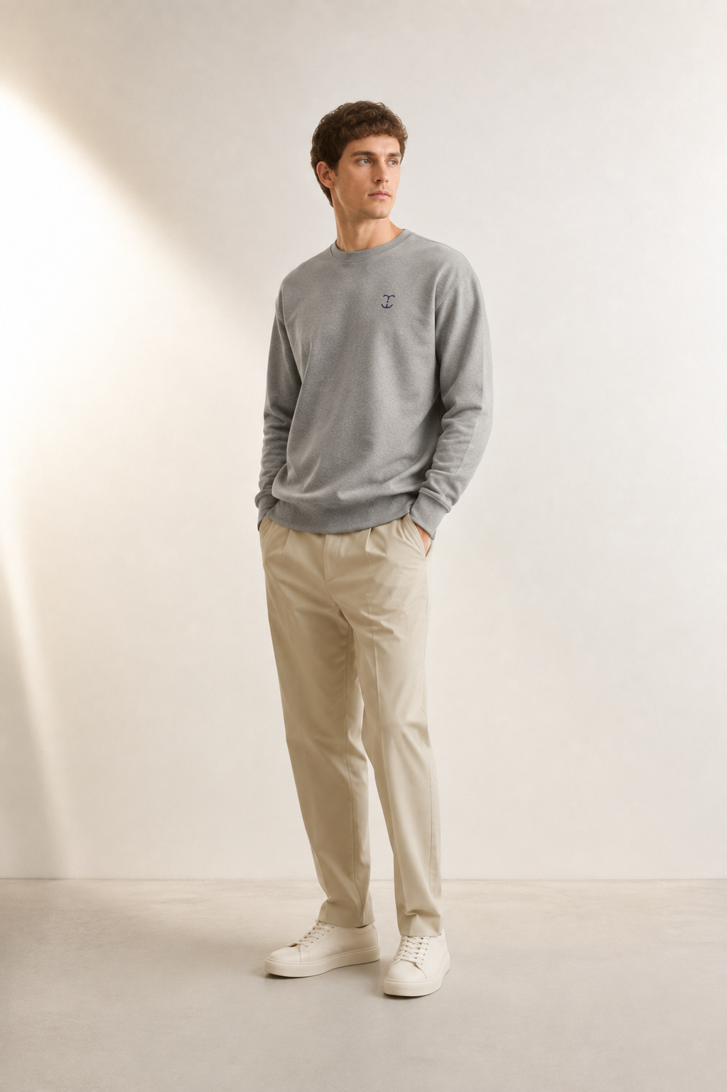 TELLS Signature Mark Gray Sweatshirt