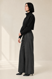Women’s TELLS Cropped Black Jacket