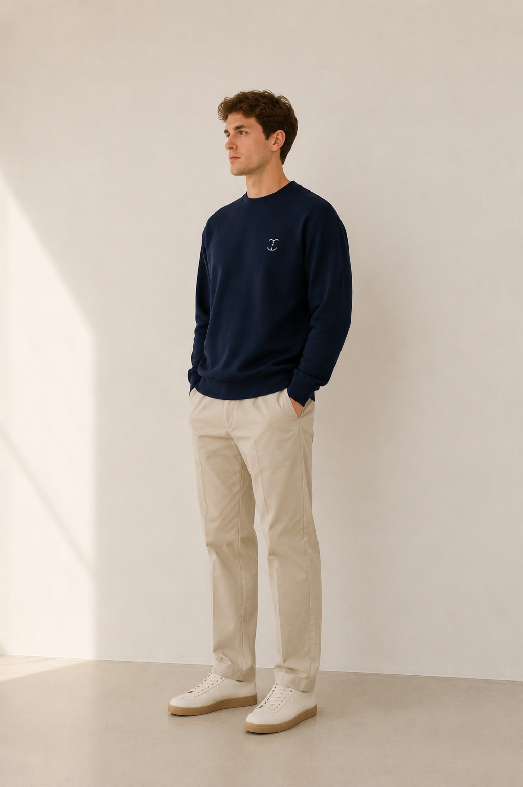 TELLS Signature Mark Navy Sweatshirt