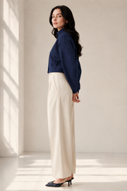 Women’s TELLS Cropped Navy Jacket