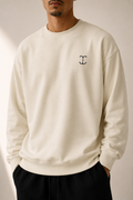 TELLS Signature Mark Beige Sweatshirt