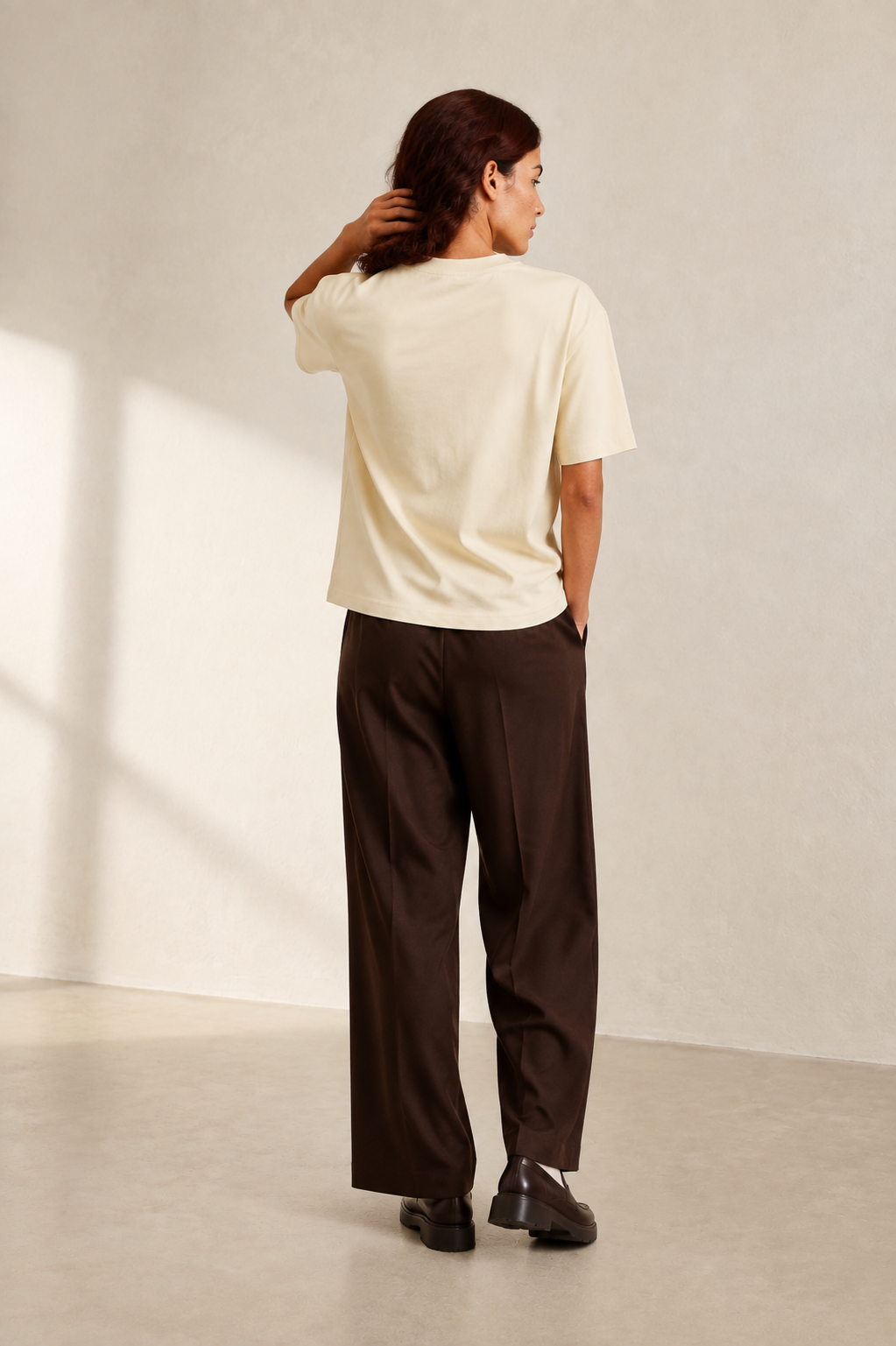 Women’s TELLS Classic Apricot Boxy Tee