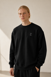 TELLS Signature Mark Black Sweatshirt