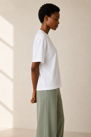 Women’s TELLS Classic White Boxy Tee