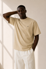 TELLS Signature Oversized Beige T-Shirt