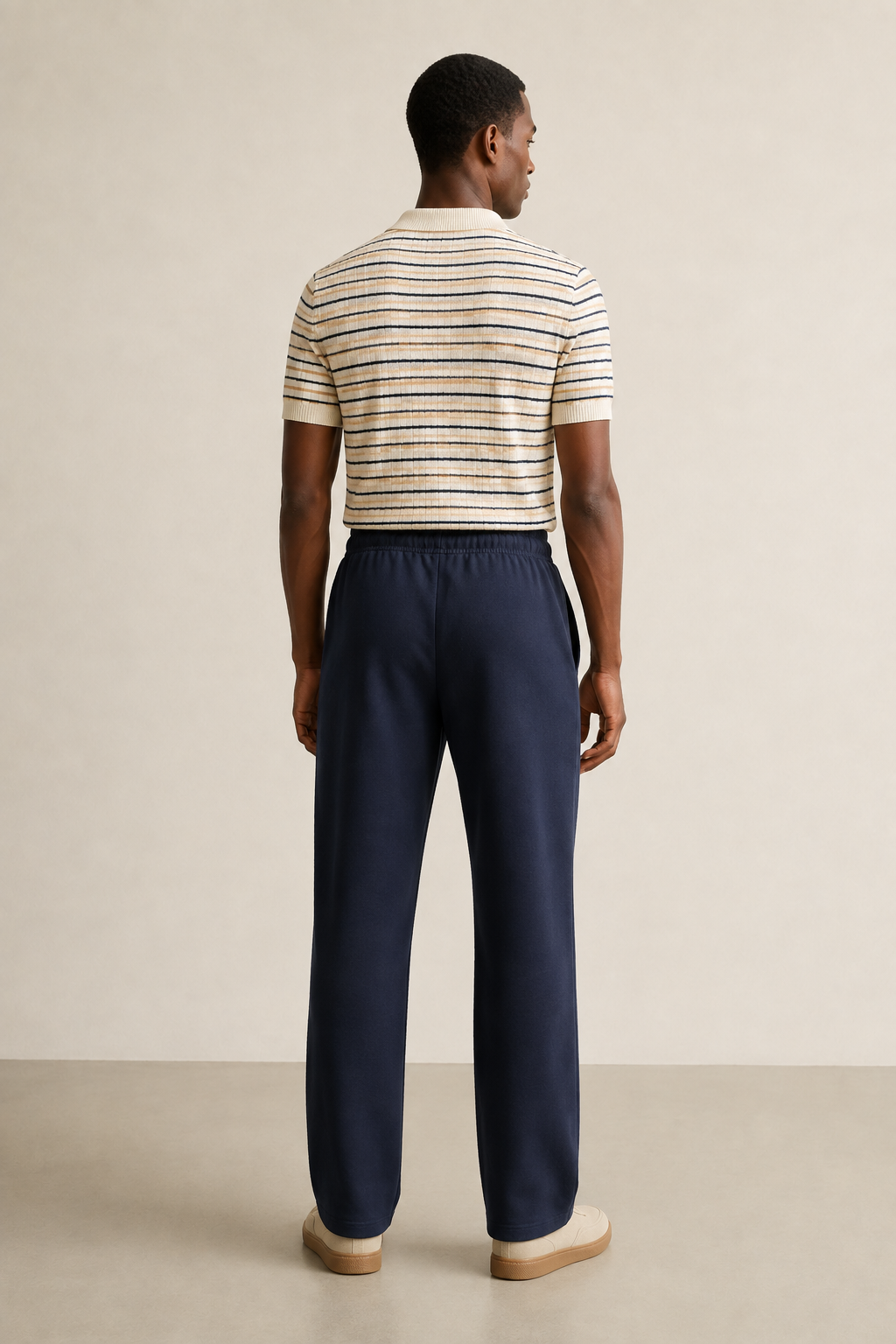 TELLS Straight-Leg Navy Sweatpants