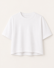 Women’s TELLS Real Flex White Boxy Tee