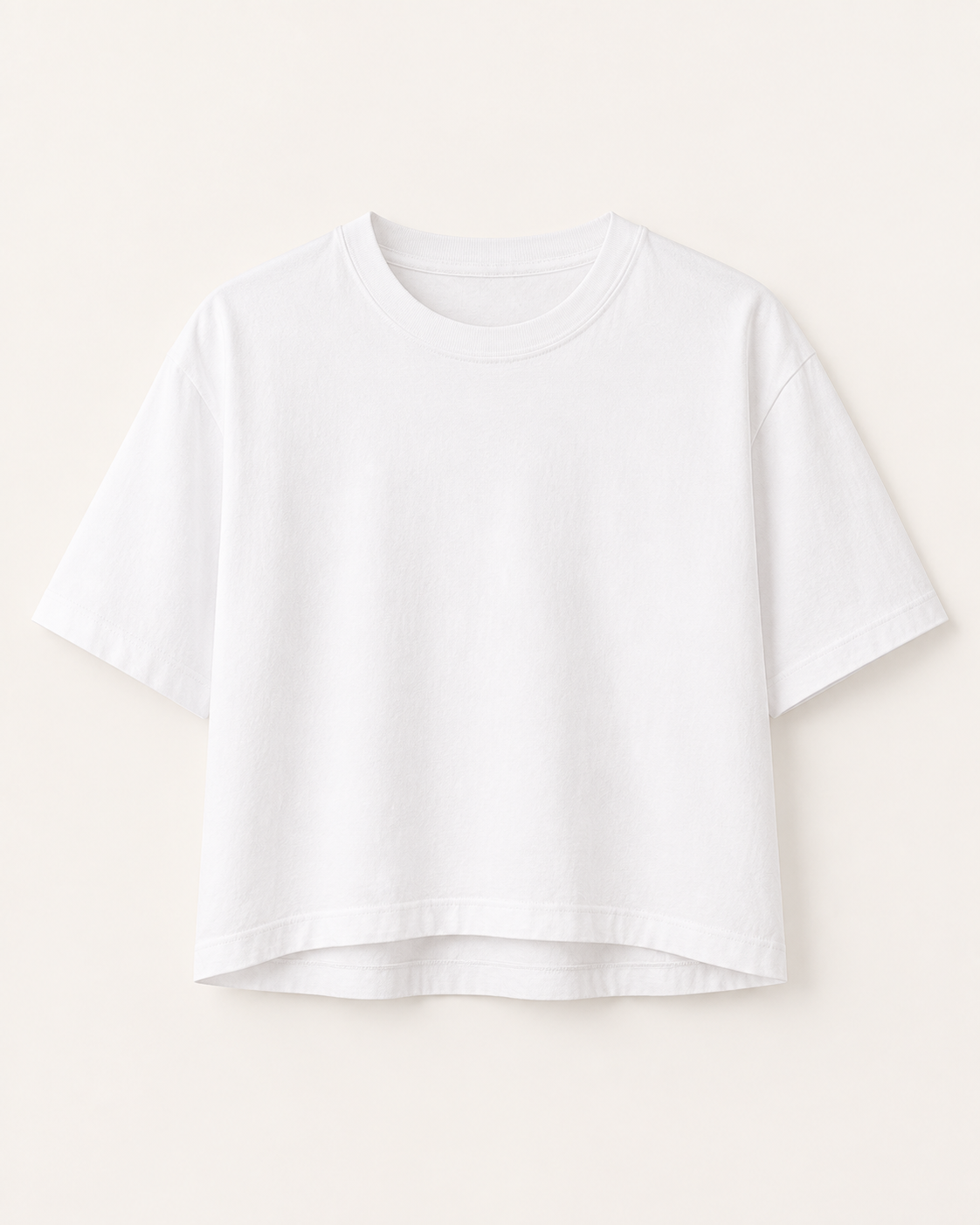 Women’s TELLS Real Flex White Boxy Tee