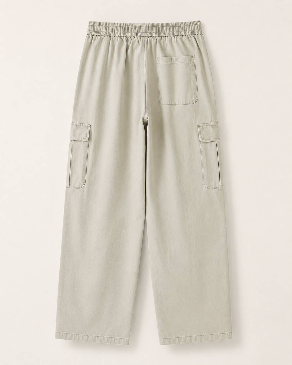 Men’s TELLS Straight-Leg Beige Cargo Pants