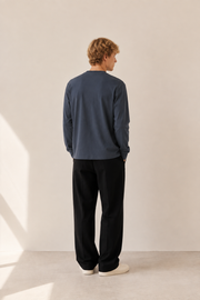 The Real Flex Heavyweight Harbor Blue Long Sleeve