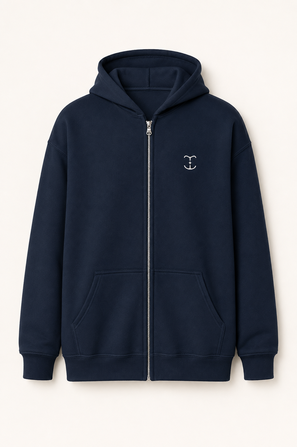 Women’s TELLS Signature Navy Zip Hoodie