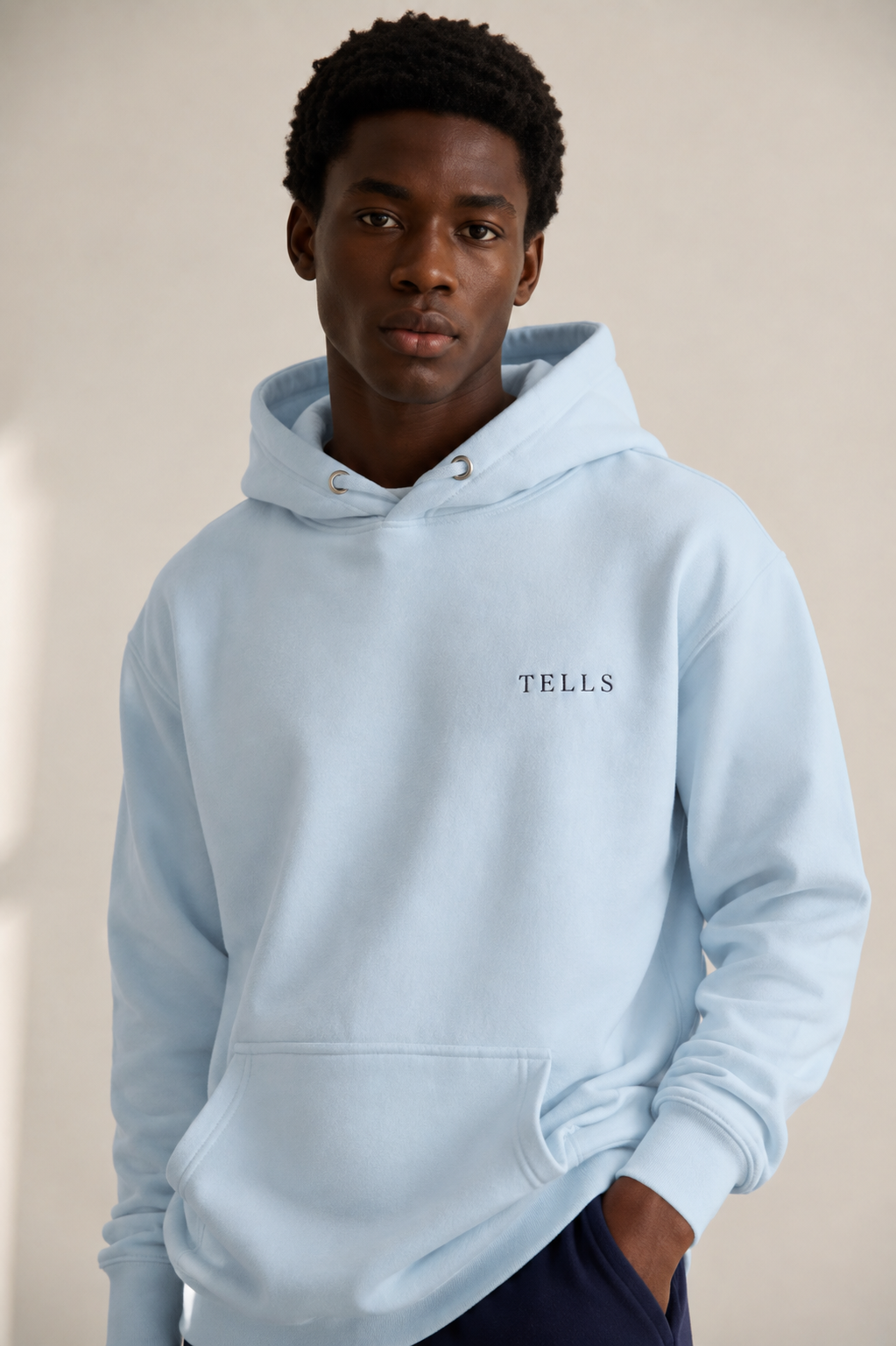 TELLS Premium Pullover Baby Blue Hoodie