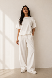 Women’s TELLS Signature White Boxy Tee