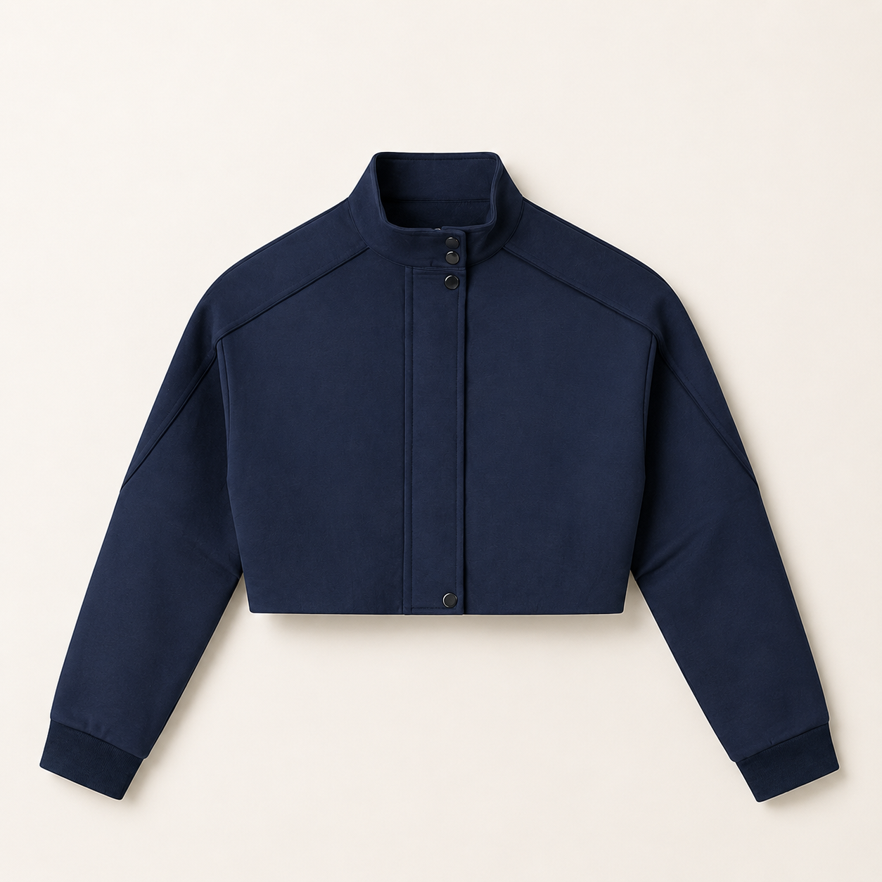 Women’s TELLS Cropped Navy Jacket